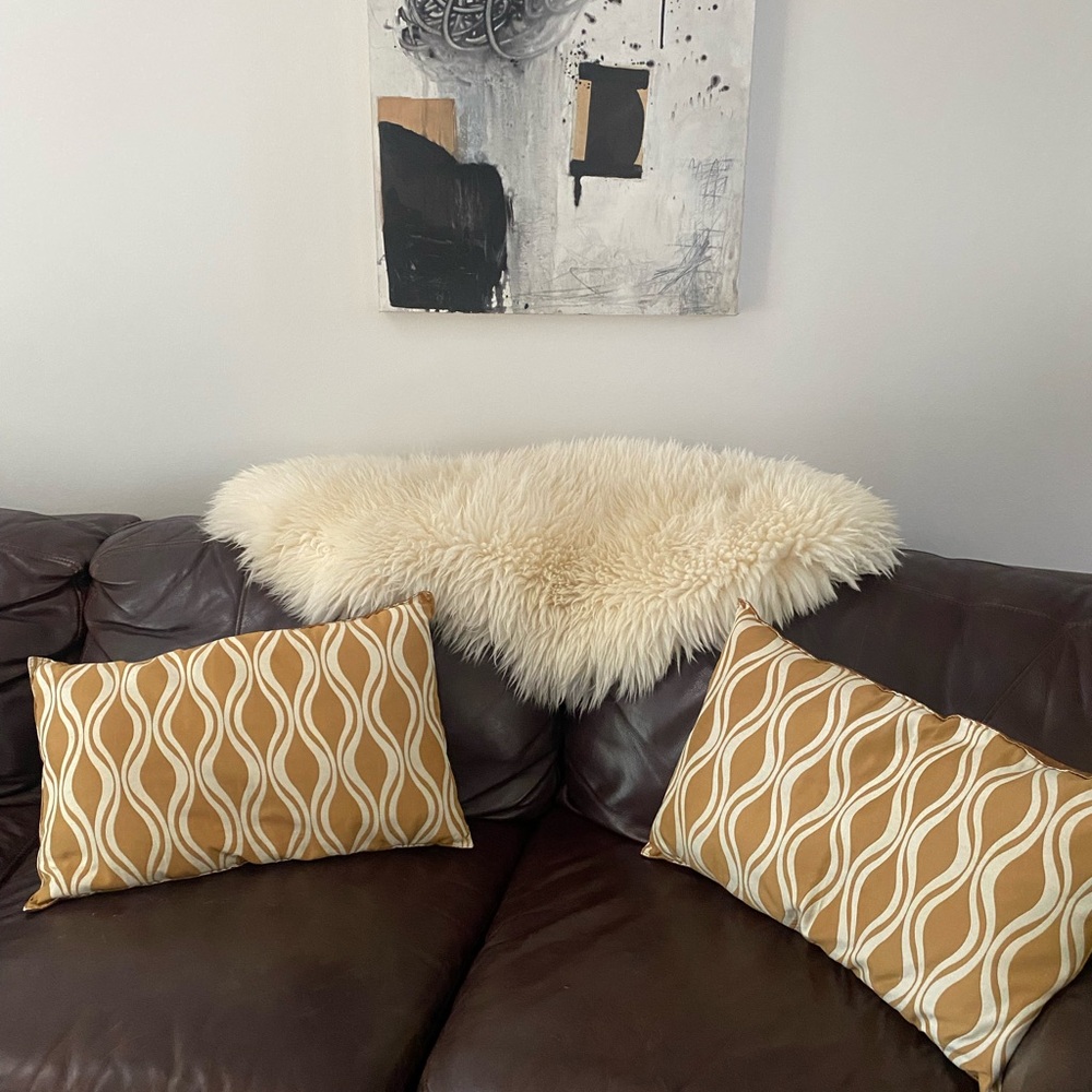 Fun Tan Patterned Pillows